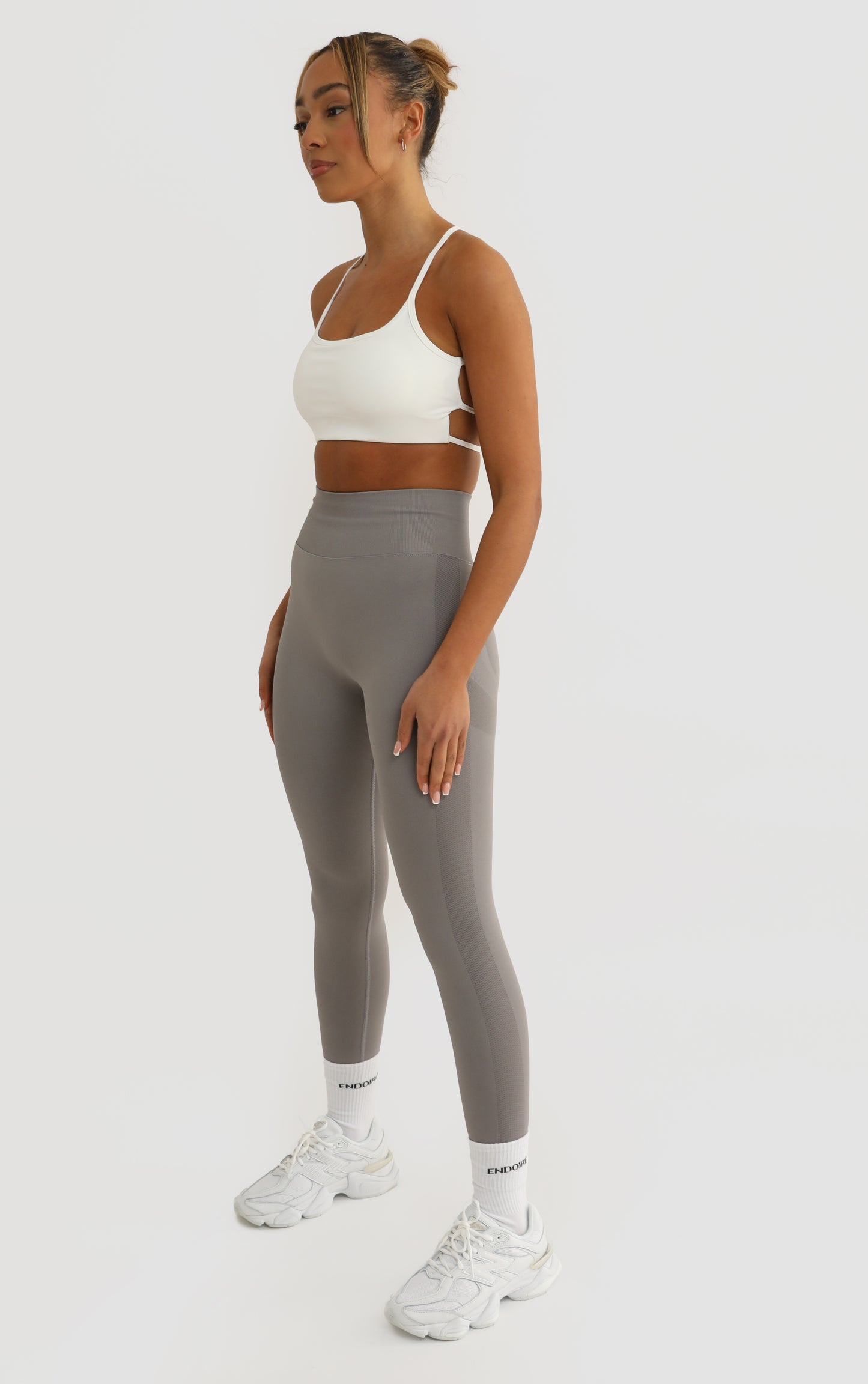 Cross Strap Bra - White