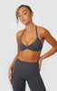 Elevate Halter Neck Strappy Bra - Grey