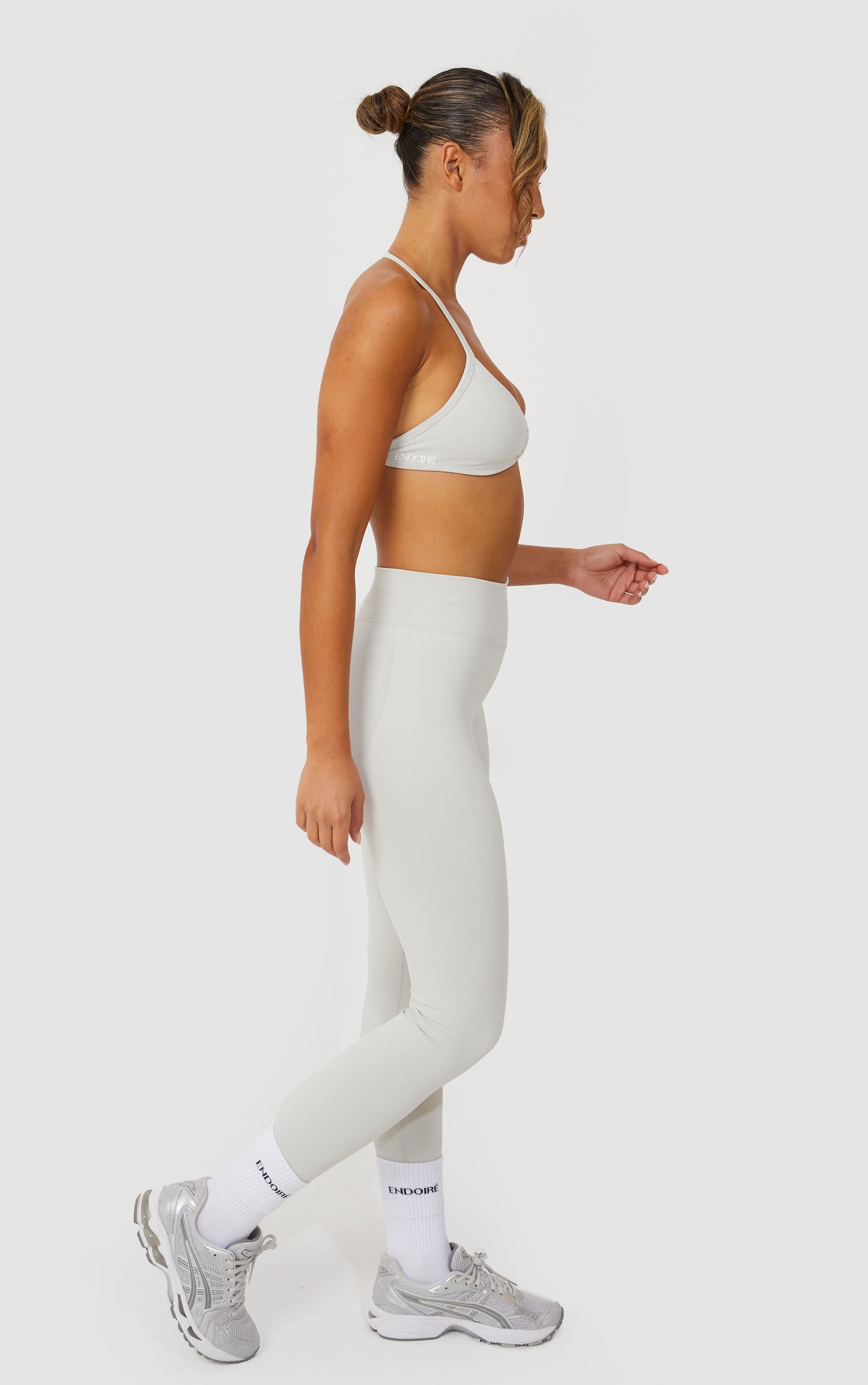 Elevate Halter Neck Strappy Bra - Stone