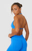 Elevate Halter Neck Strappy Bra - Blue