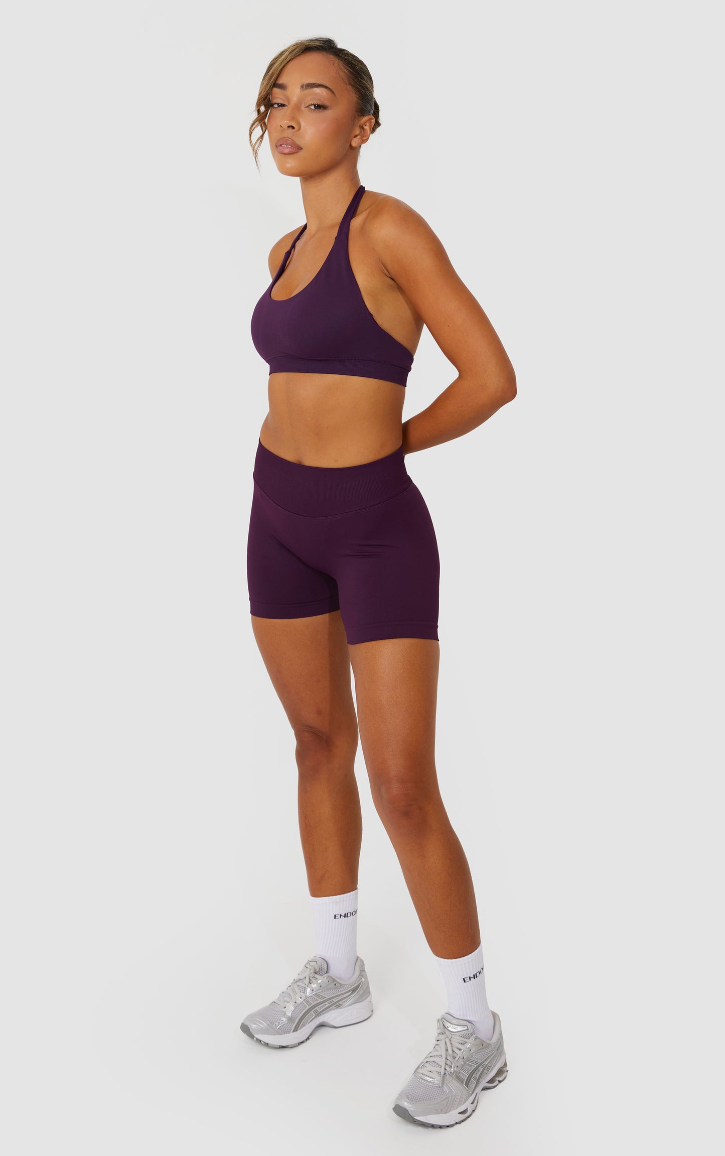 Elevate Halter Neck Bra - Purple