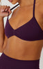 Elevate Halter Neck Strappy Bra - Purple
