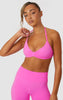 Elevate Halter Neck Strappy Bra - Pink