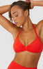 Elevate Halter Neck Strappy Bra - Orange