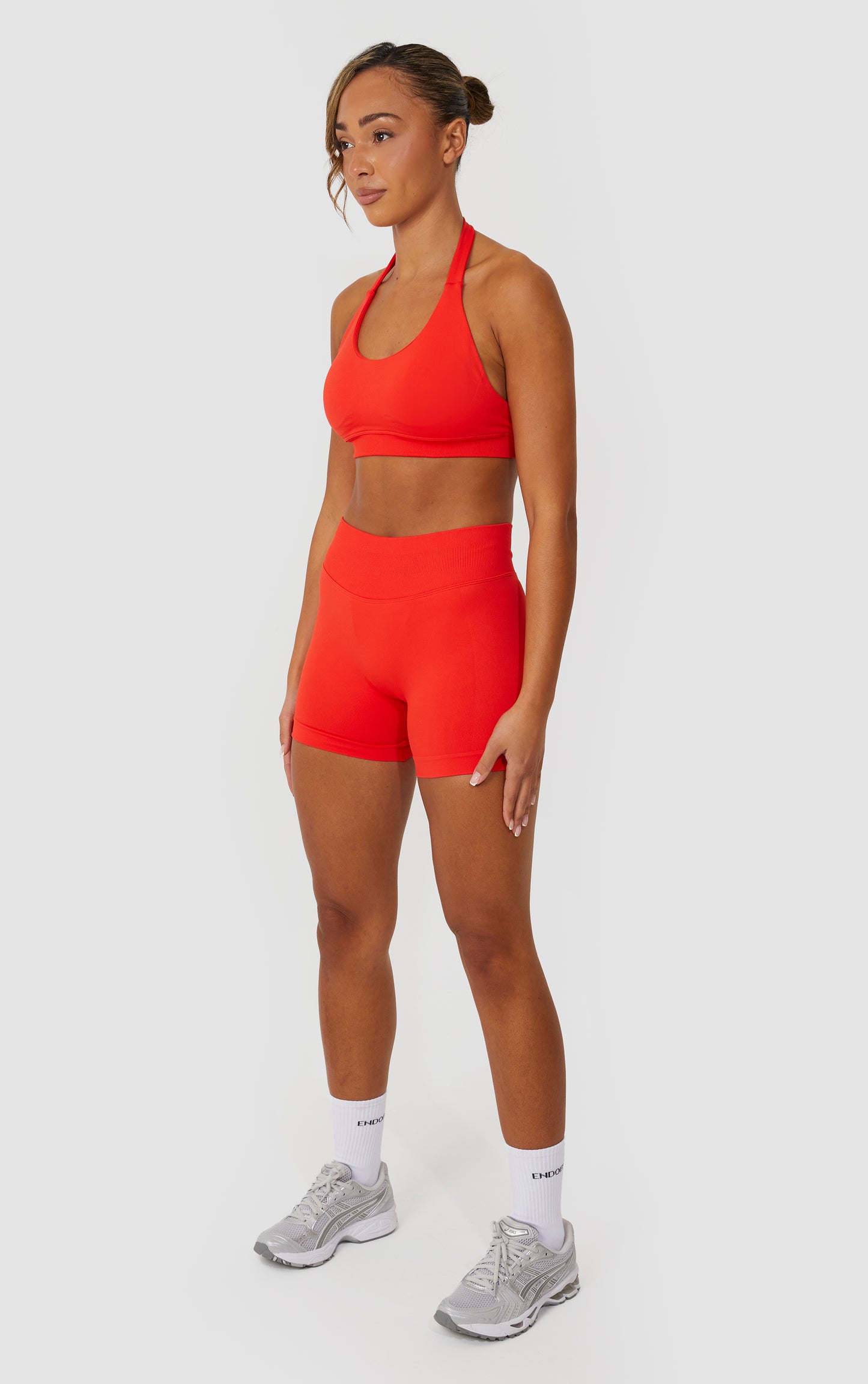 Elevate Scrunch Bum Shorts - Orange