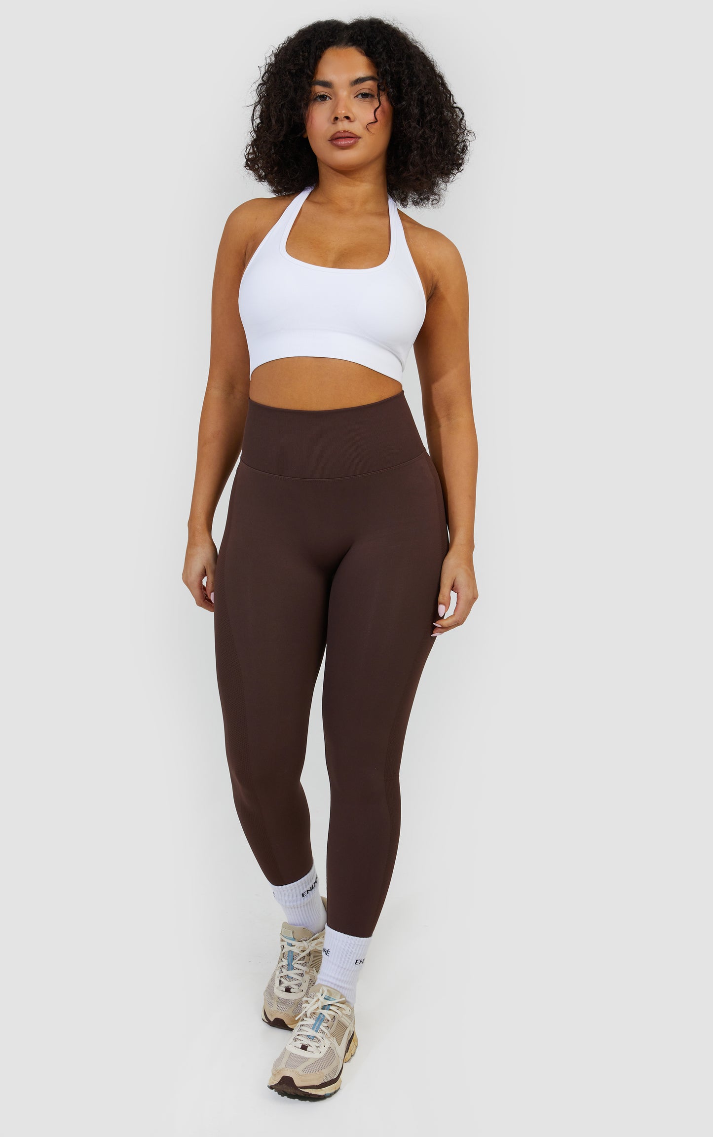Essentials Scrunch Seamless Leggings - Chocolate Brown