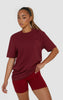 Unisex Oversized Tee - Wine