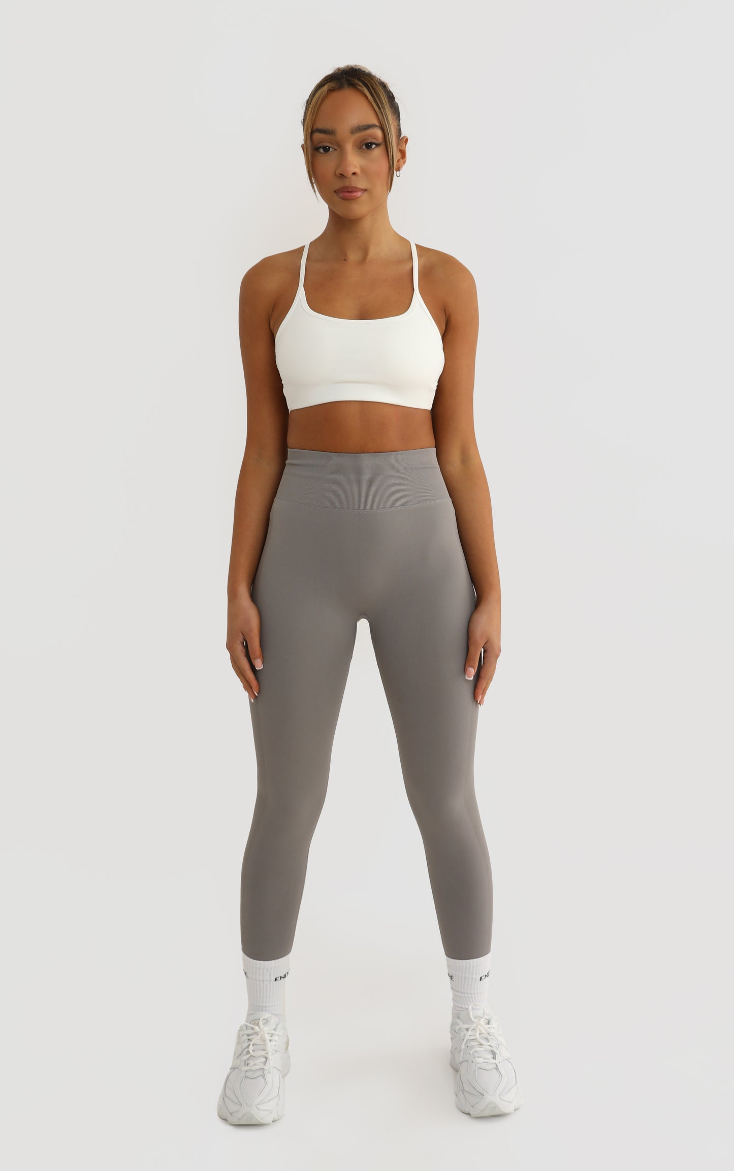 Cross Strap Bra - White
