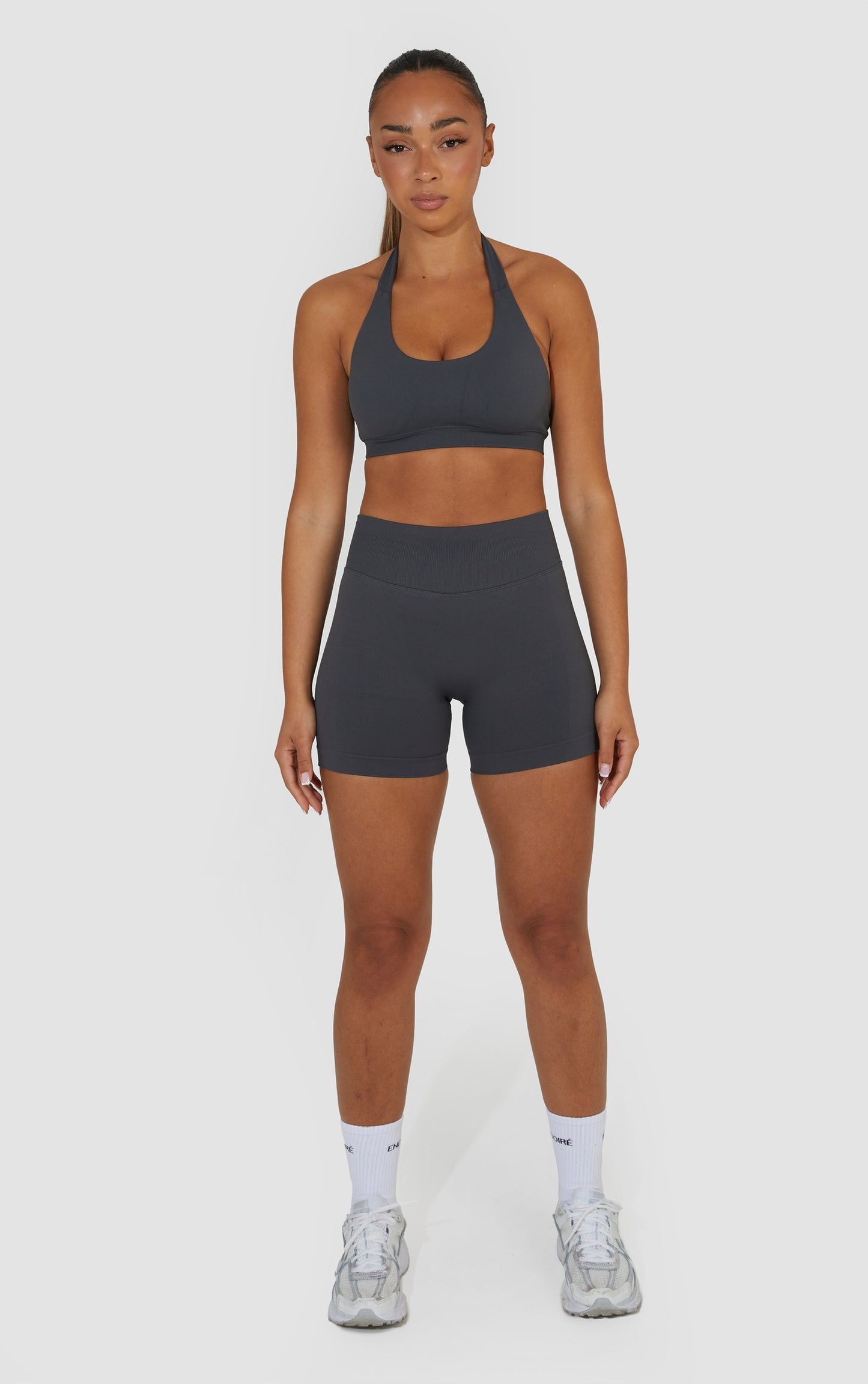 Elevate Halter Neck Bra - Grey