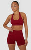 Elevate Halter Neck Bra - Wine