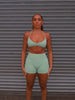 Elevate Halter Neck Strappy Bra - Pistachio