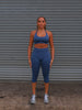 Elevate Halter Neck Bra - Navy Blue