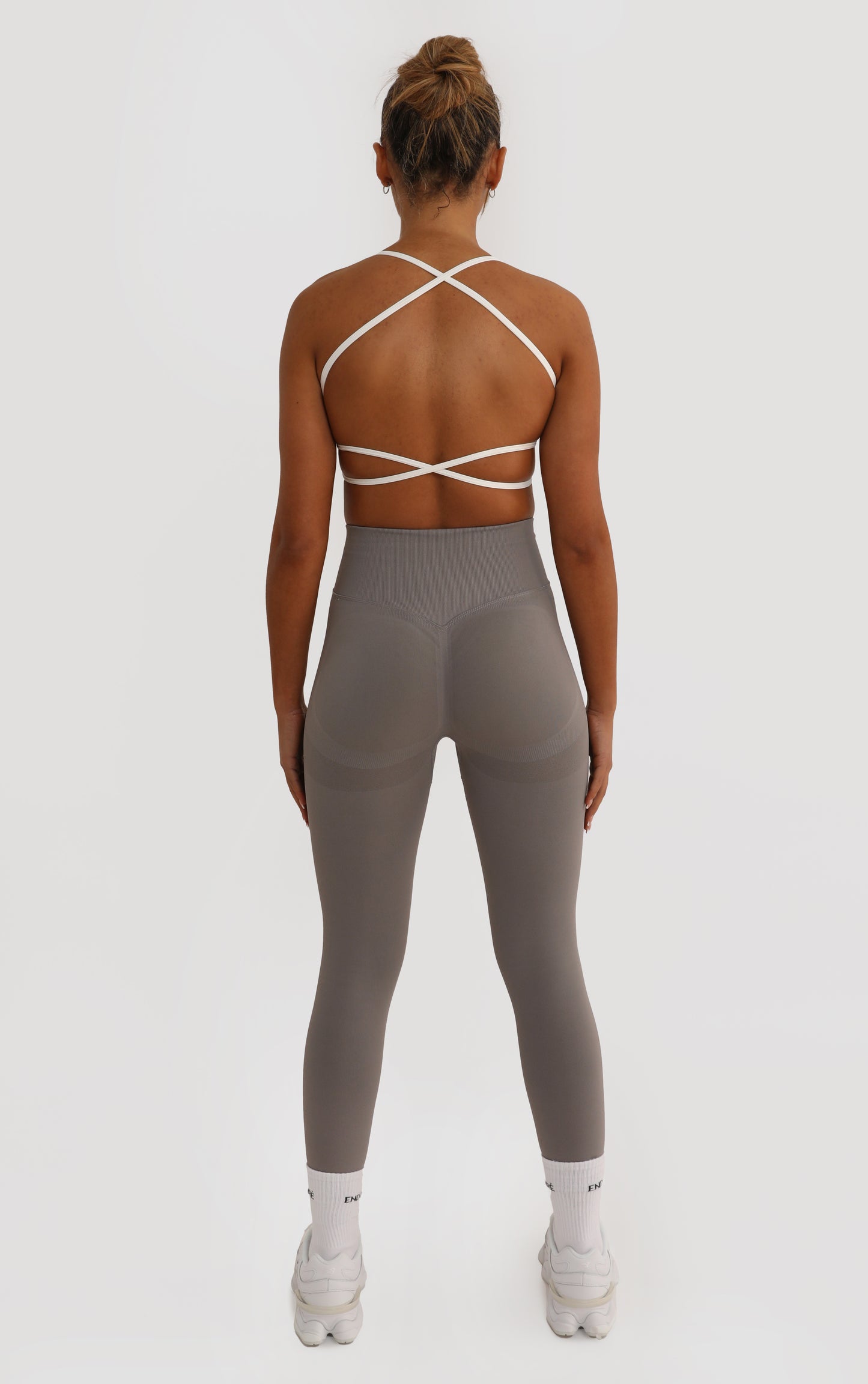 Cross Strap Bra - White