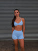 Elevate Halter Neck Strappy Bra - Powder Blue