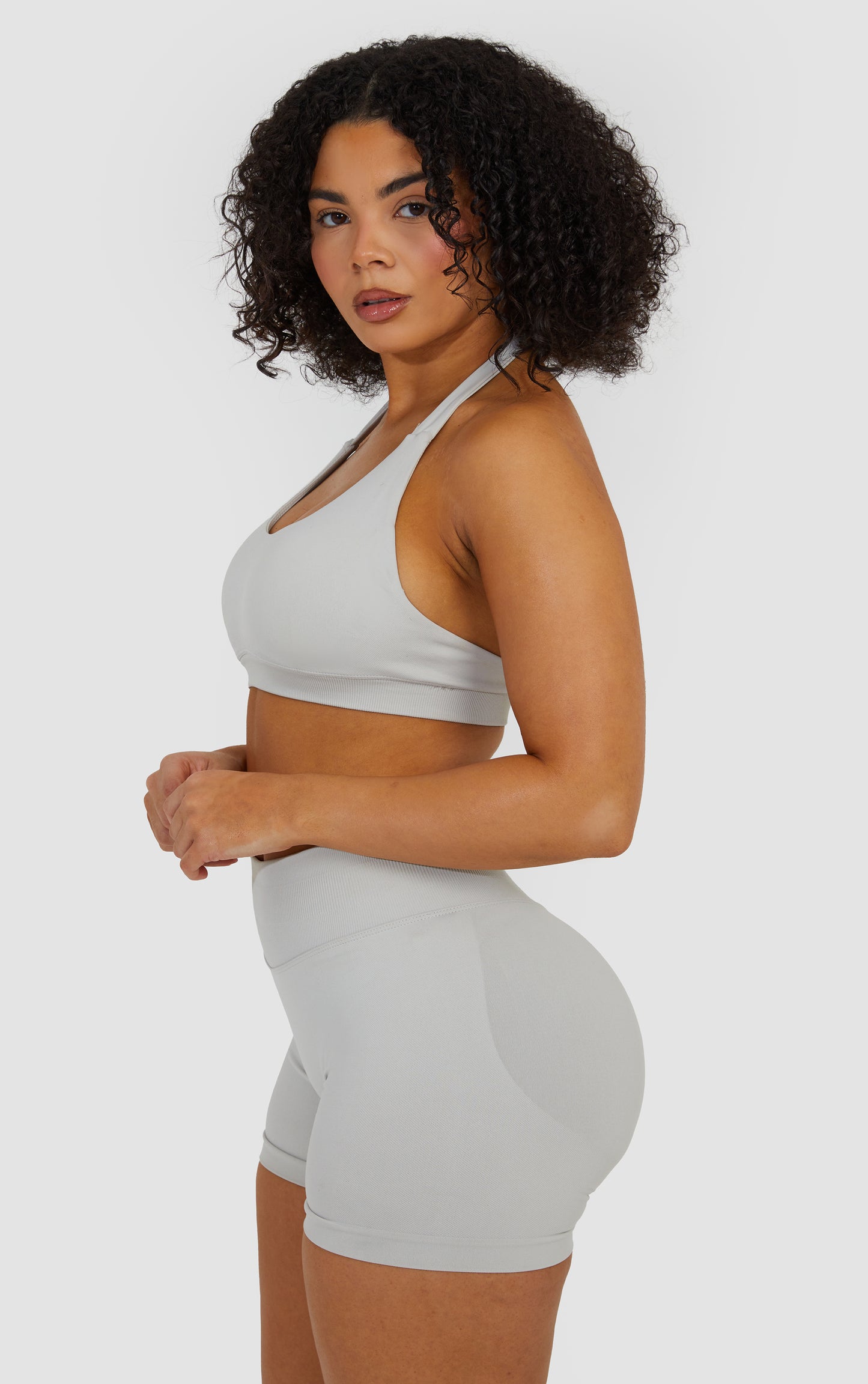 Elevate Halter Neck Bra - Stone