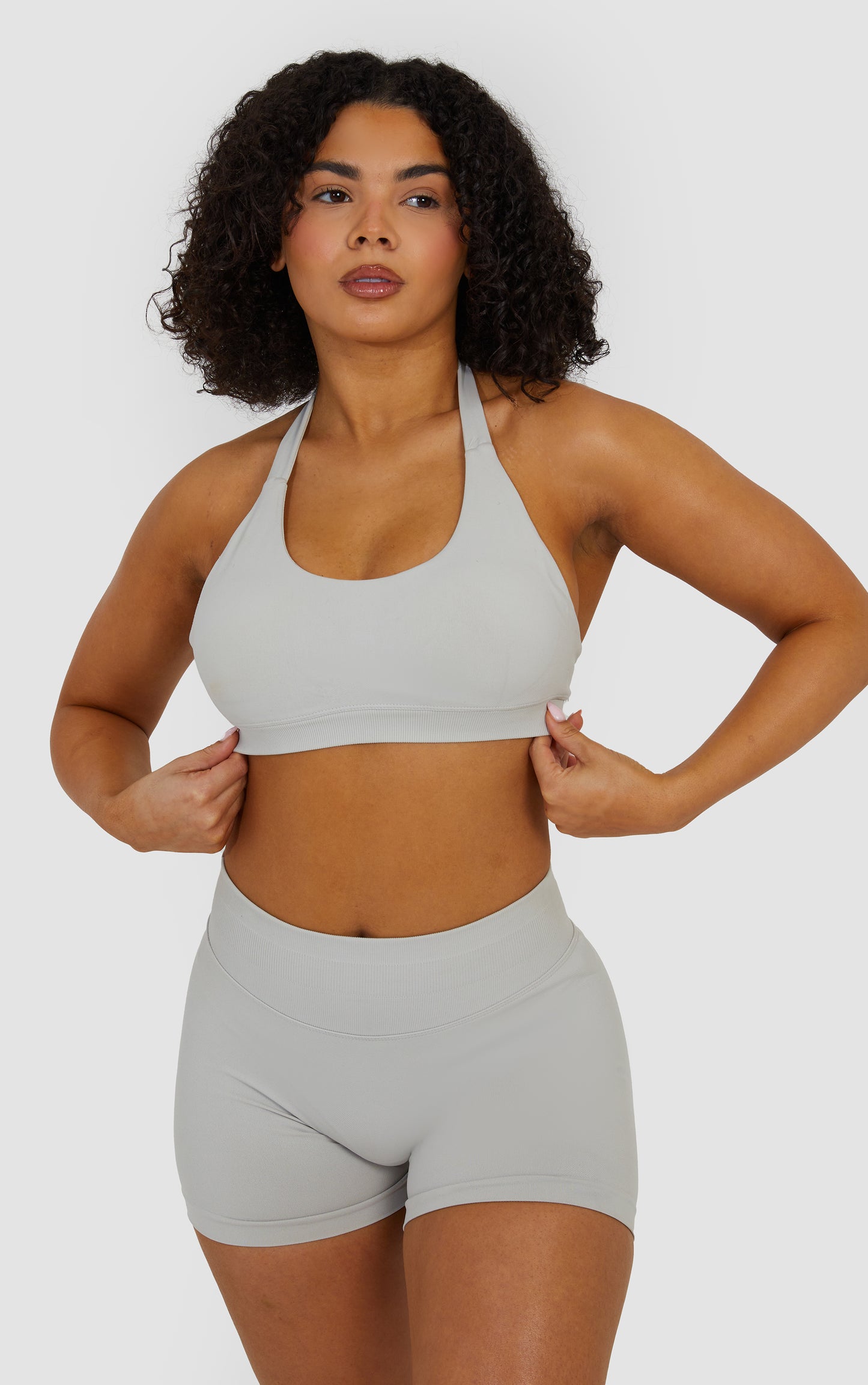 Elevate Halter Neck Bra - Stone