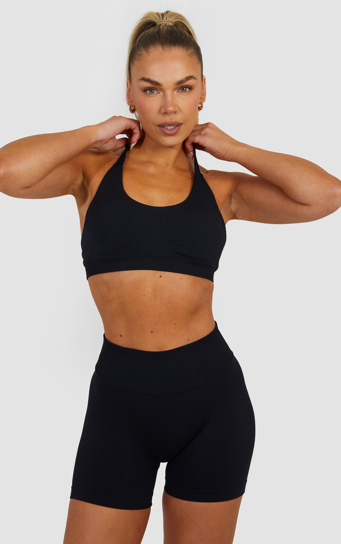 Elevate Halter Neck Bra - Black