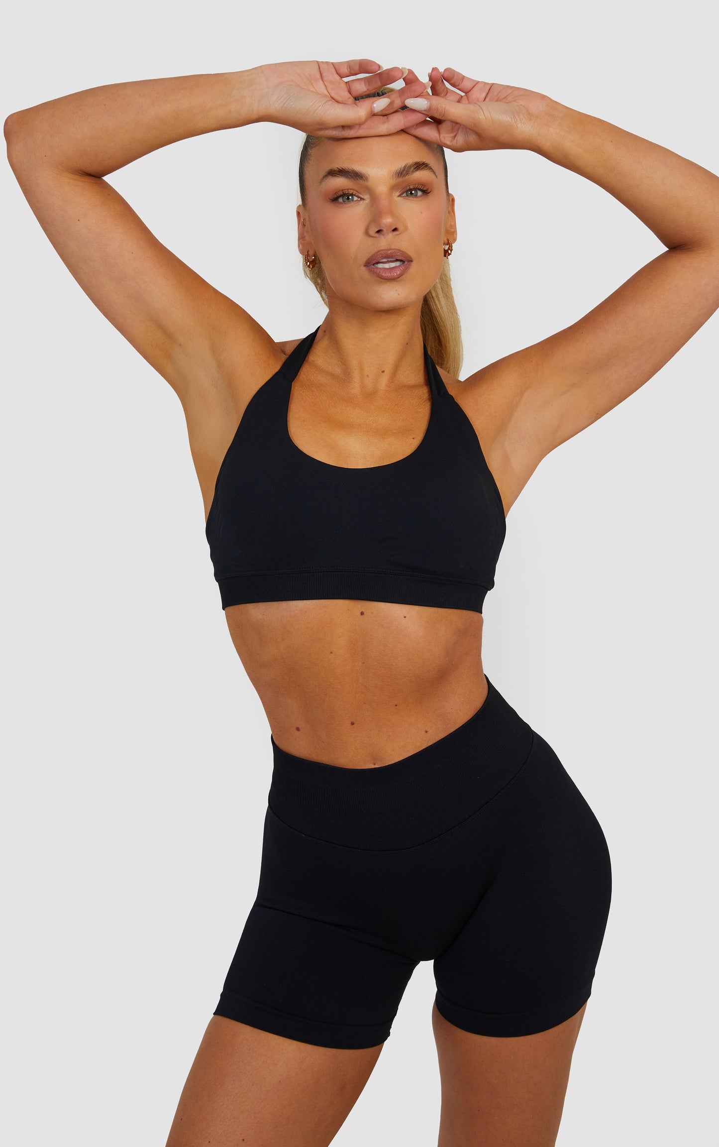 Elevate Halter Neck Bra - Black