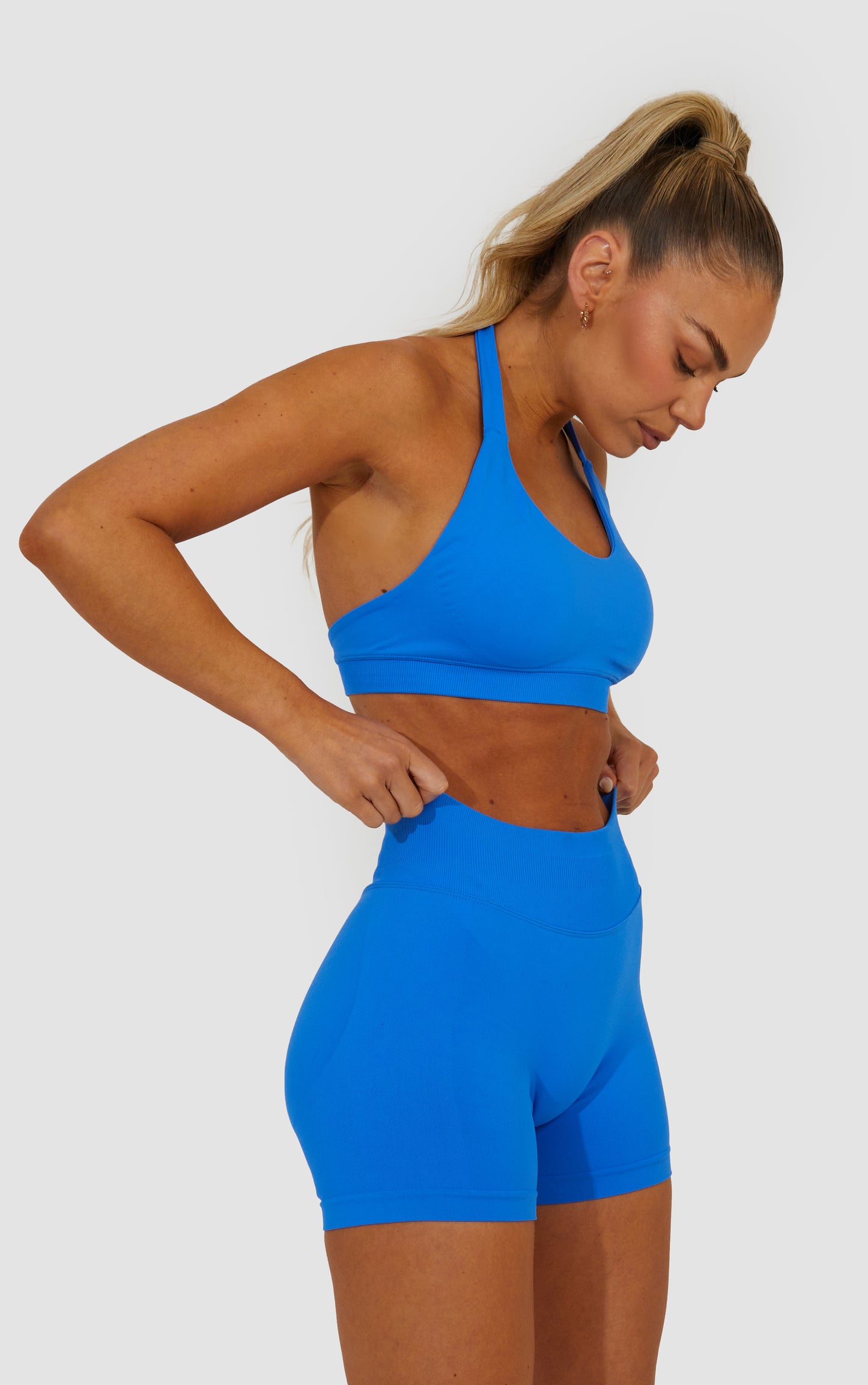 Elevate Scrunch Bum Shorts - Azure Blue