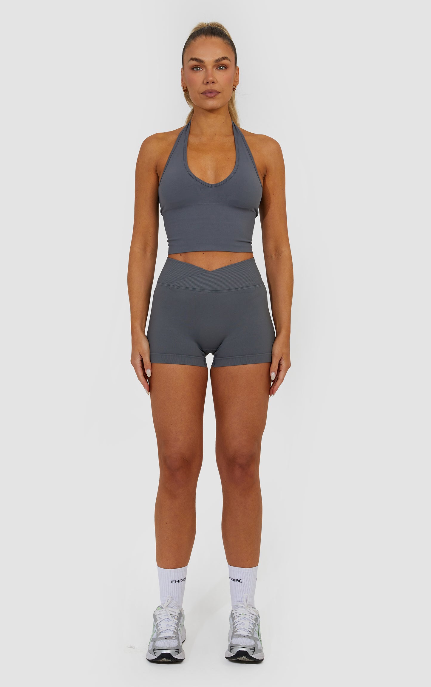 Halter Neck Bra - Steel Grey