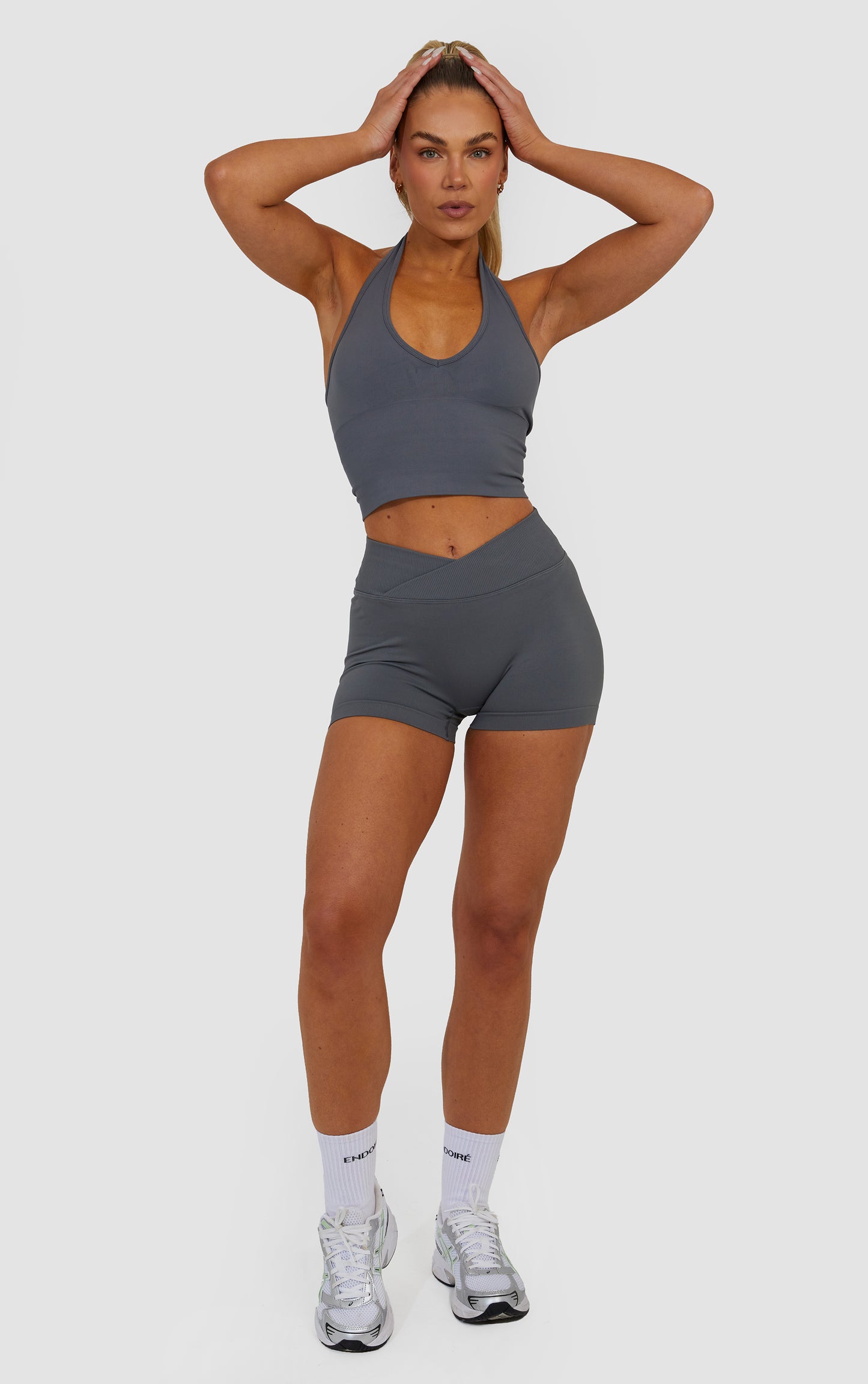 Halter Neck Bra - Steel Grey