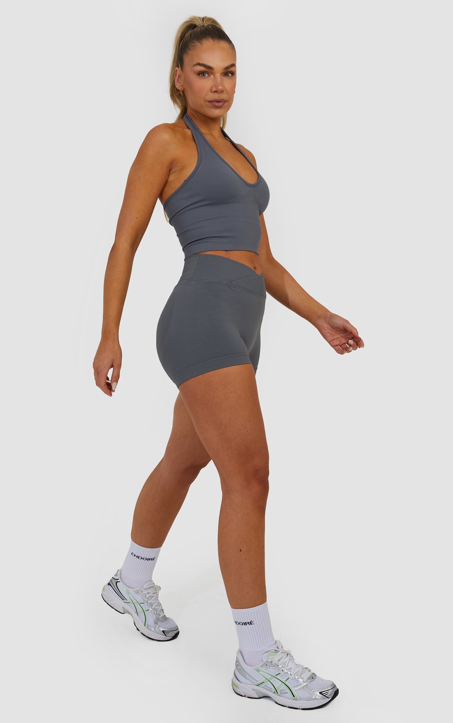 Halter Neck Bra - Steel Grey