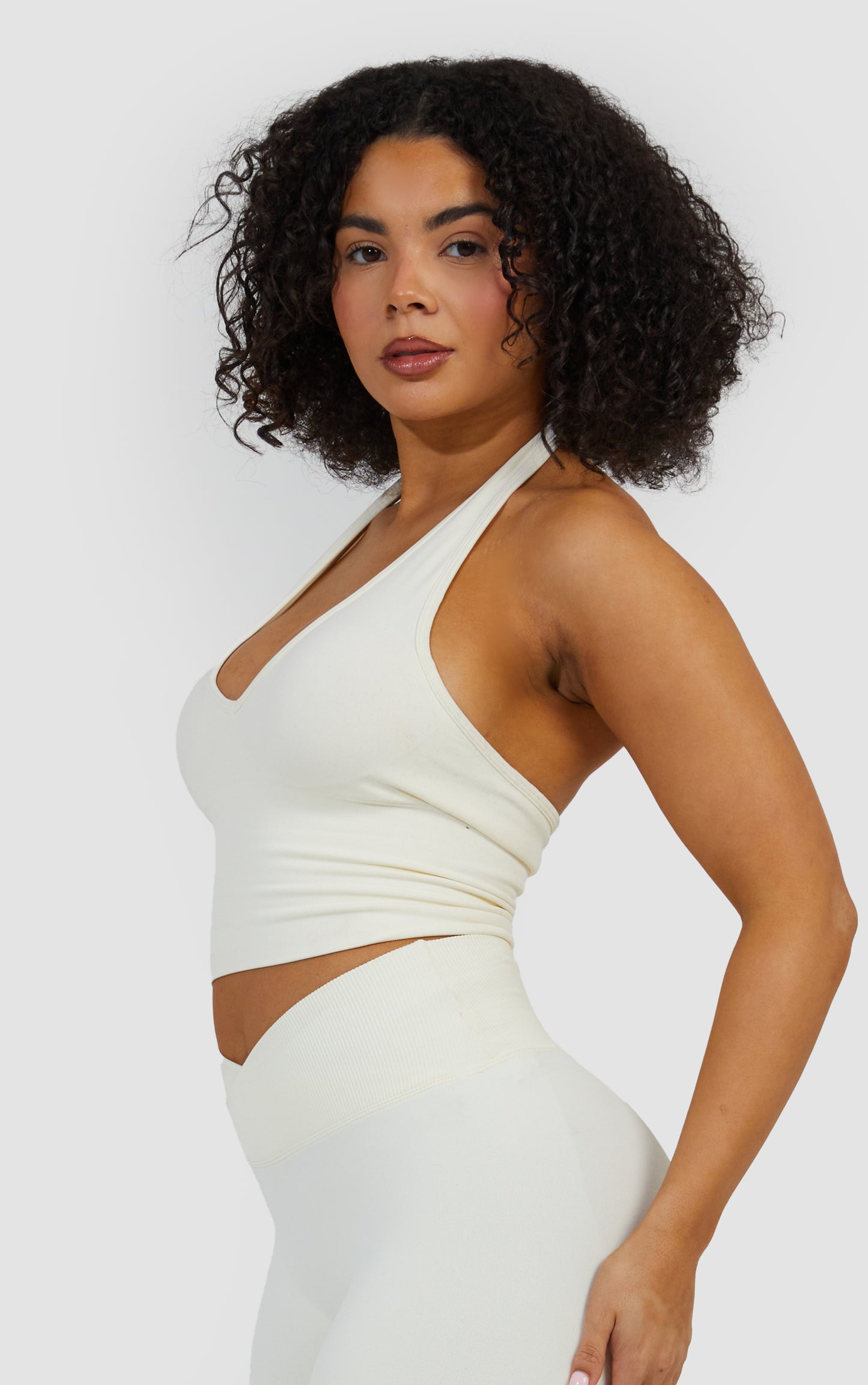 Halter Neck Bra - Cream