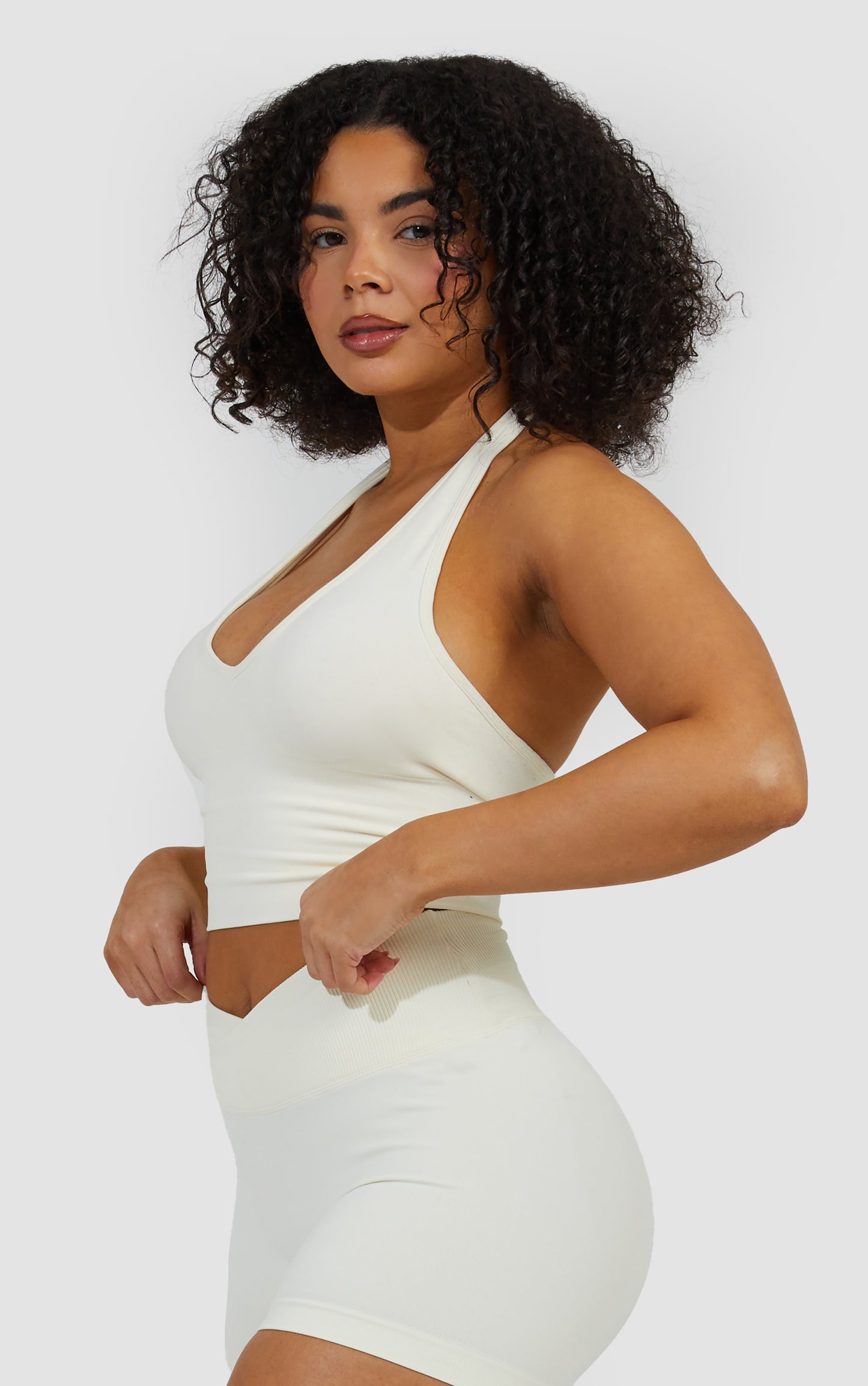 Halter Neck Bra - Cream