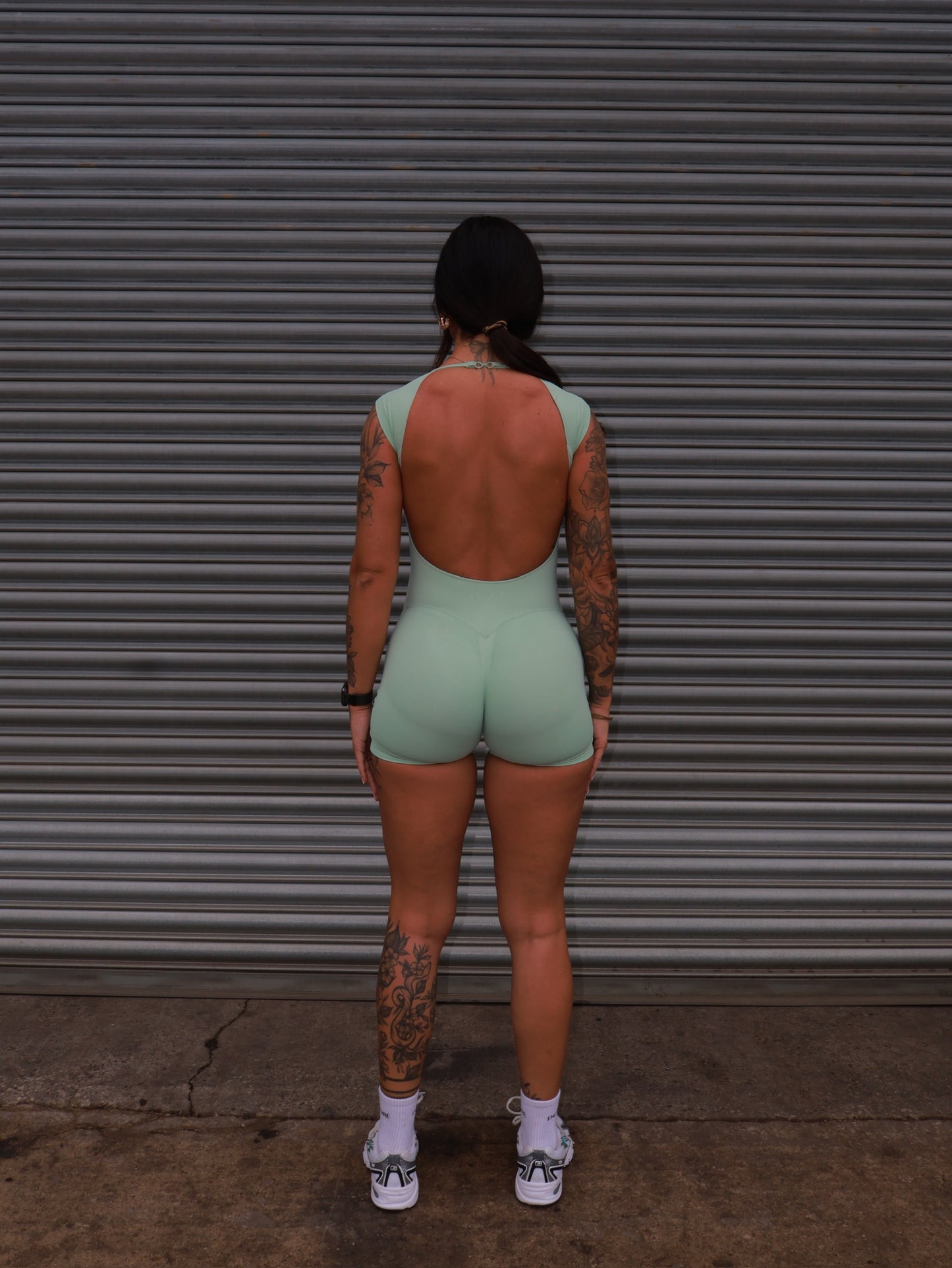 Signature Short Sleeve One Piece - Pistachio