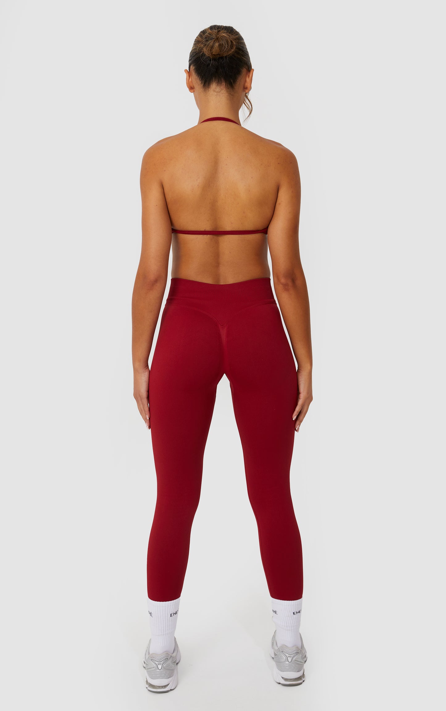 Elevate Halter Neck Strappy Bra - Wine