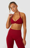 Elevate Halter Neck Strappy Bra - Wine