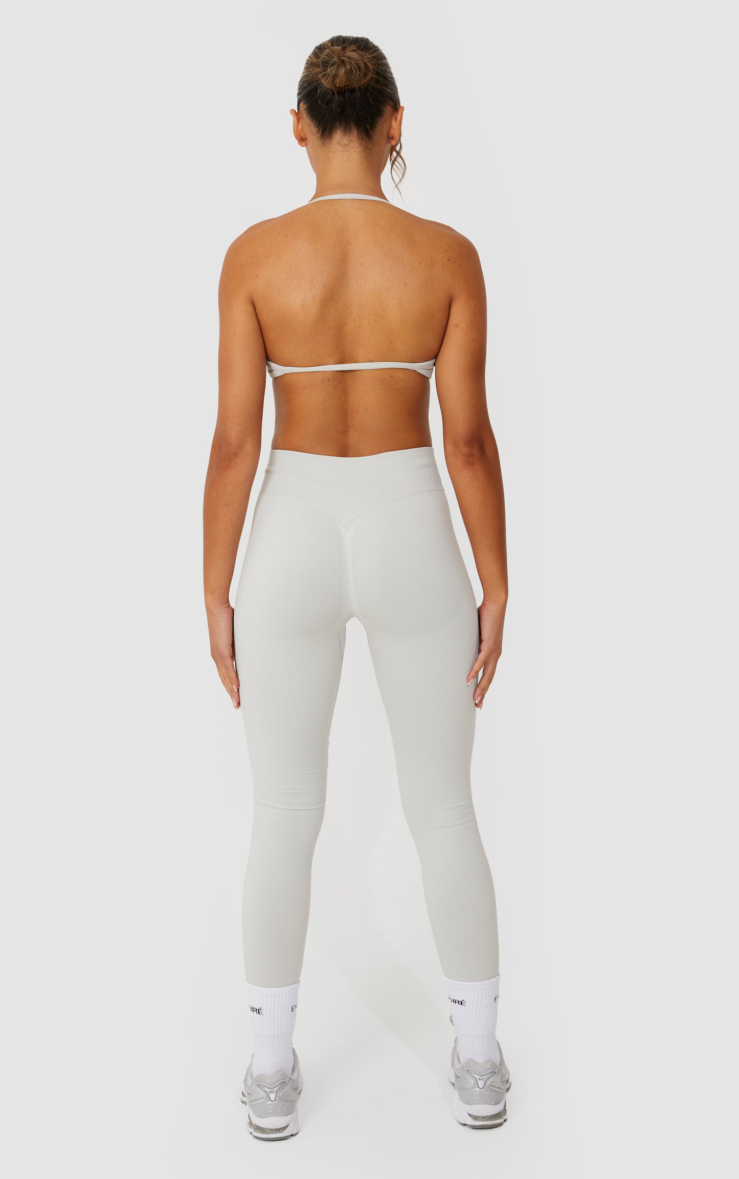 Elevate Halter Neck Strappy Bra - Stone