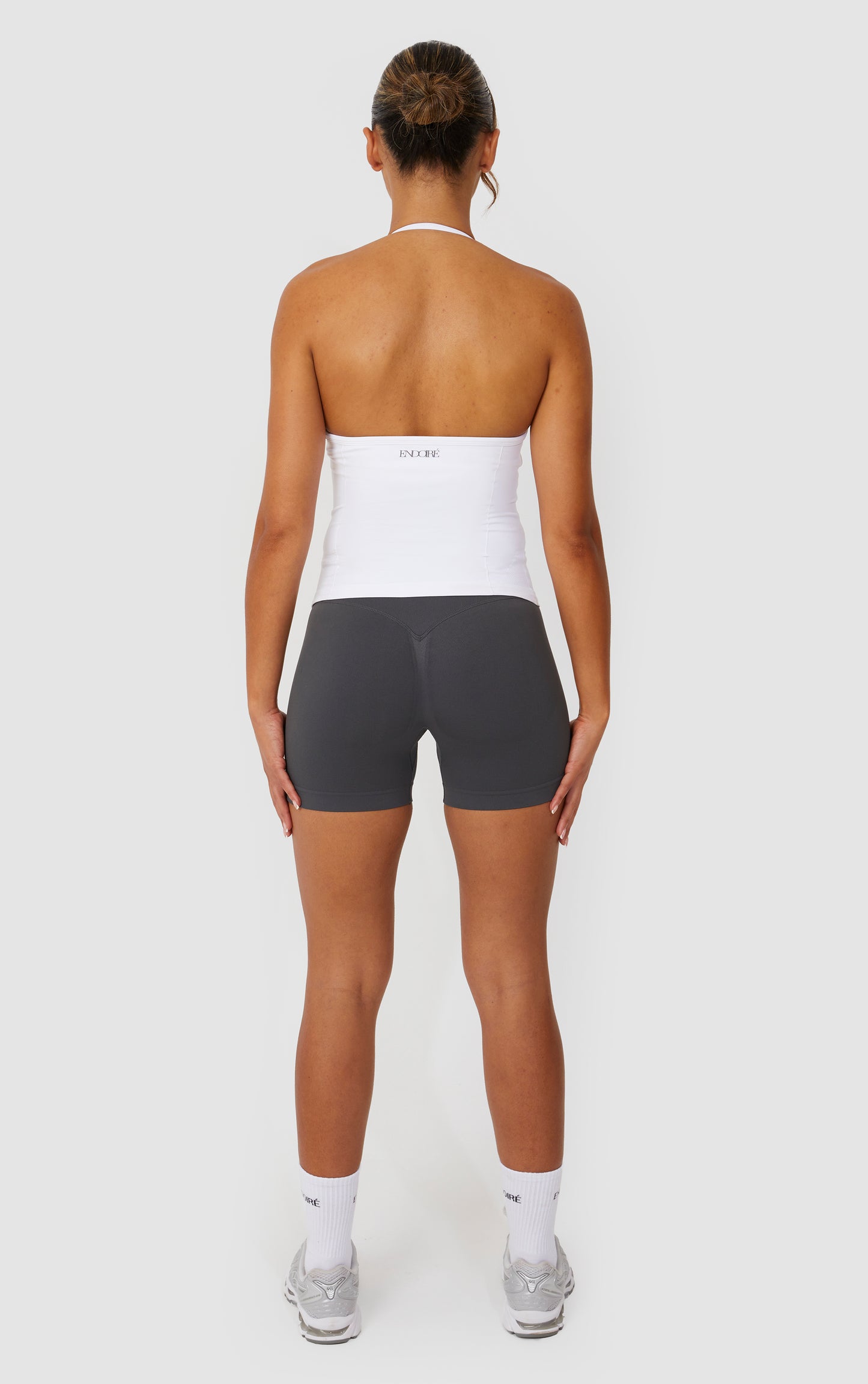 Elevate Strappy Longline Top - White