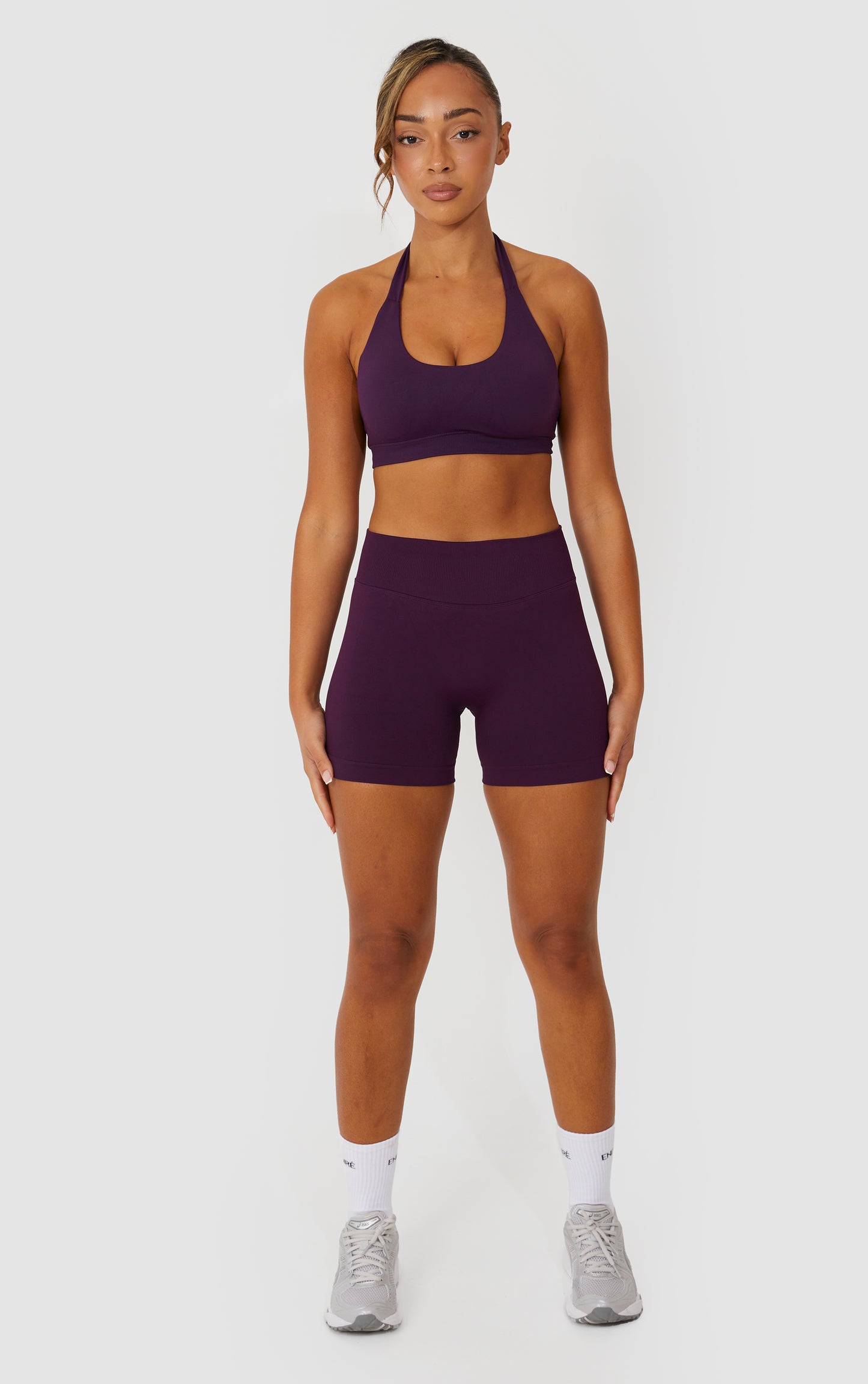 Elevate Halter Neck Bra - Purple