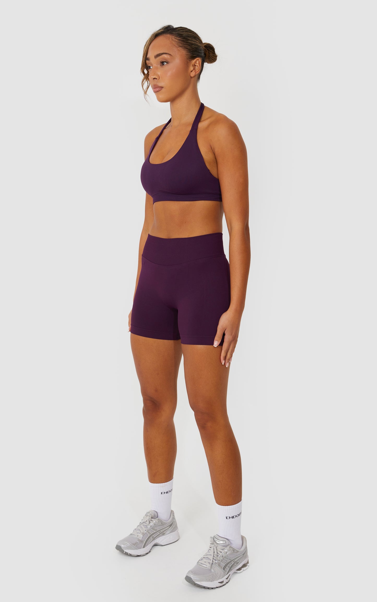 Elevate Halter Neck Bra - Purple