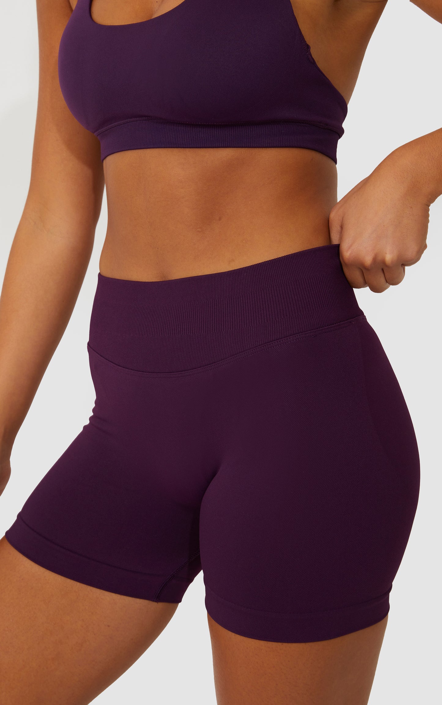 Elevate Scrunch Bum Shorts - Purple