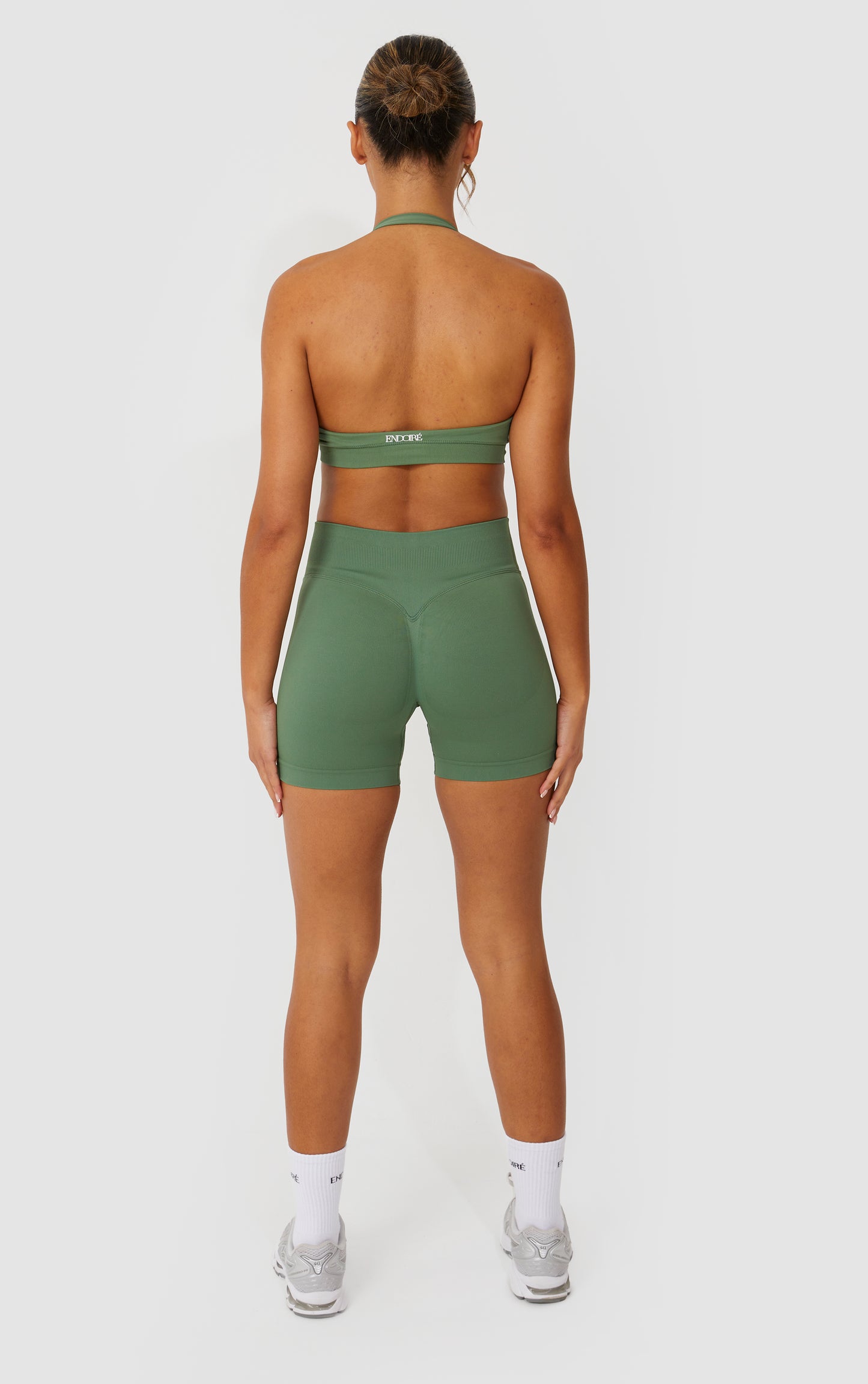 Elevate Halter Neck Bra - Khaki