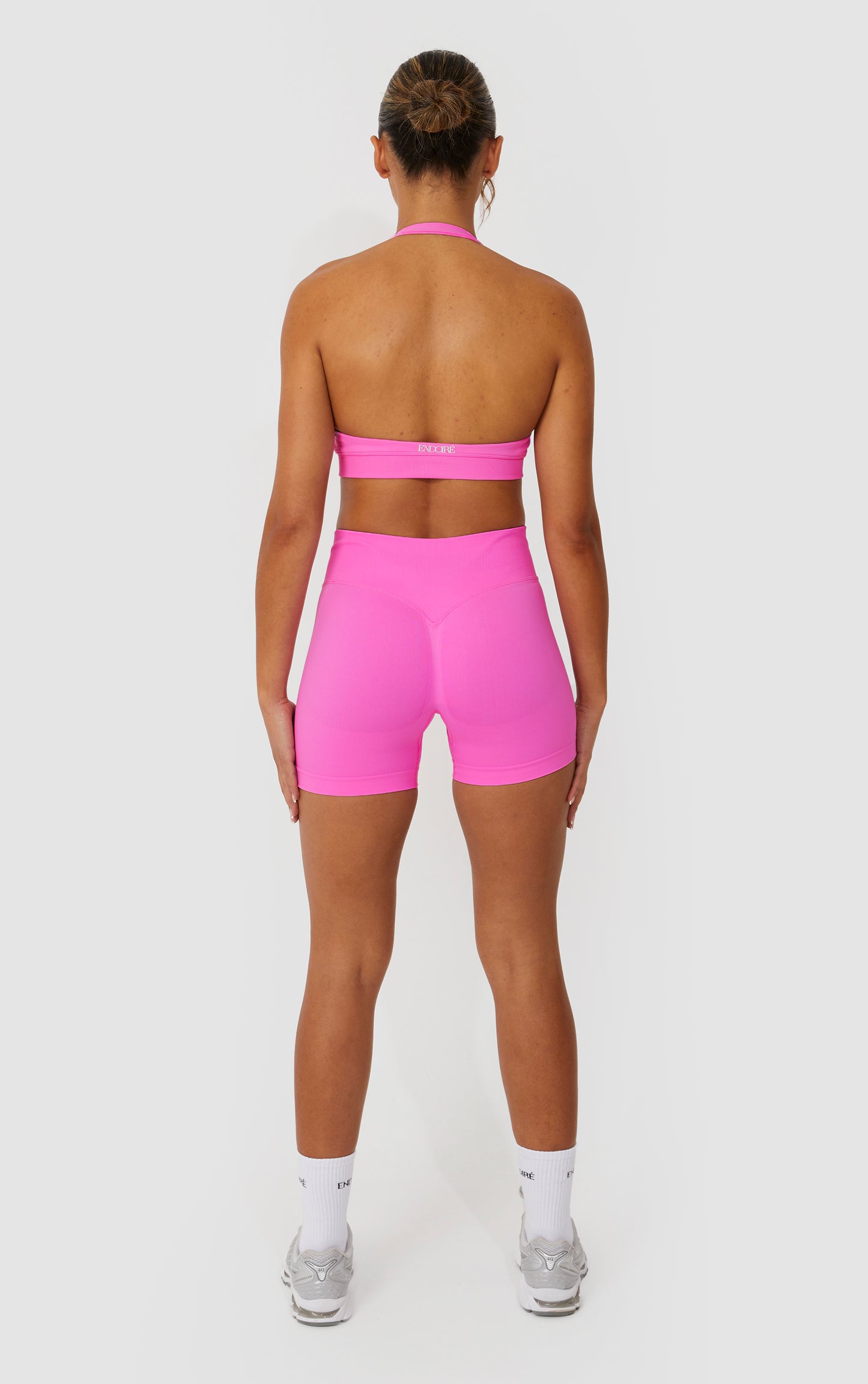 Elevate Halter Neck Bra - Pink