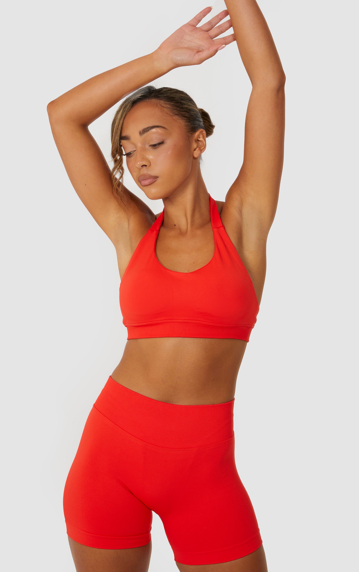 Elevate Halter Neck Bra - Orange