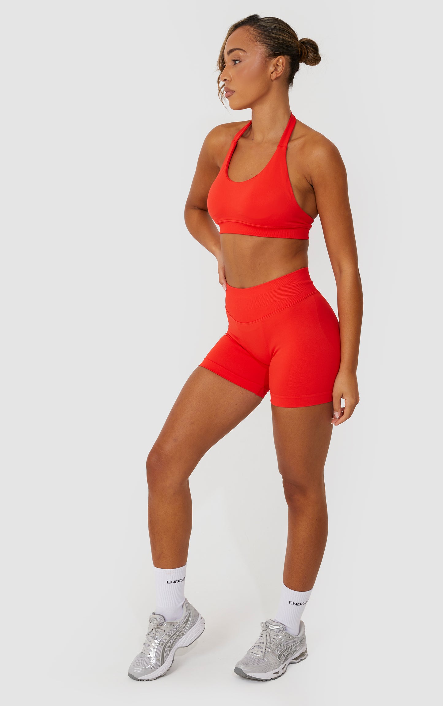 Elevate Halter Neck Bra - Orange