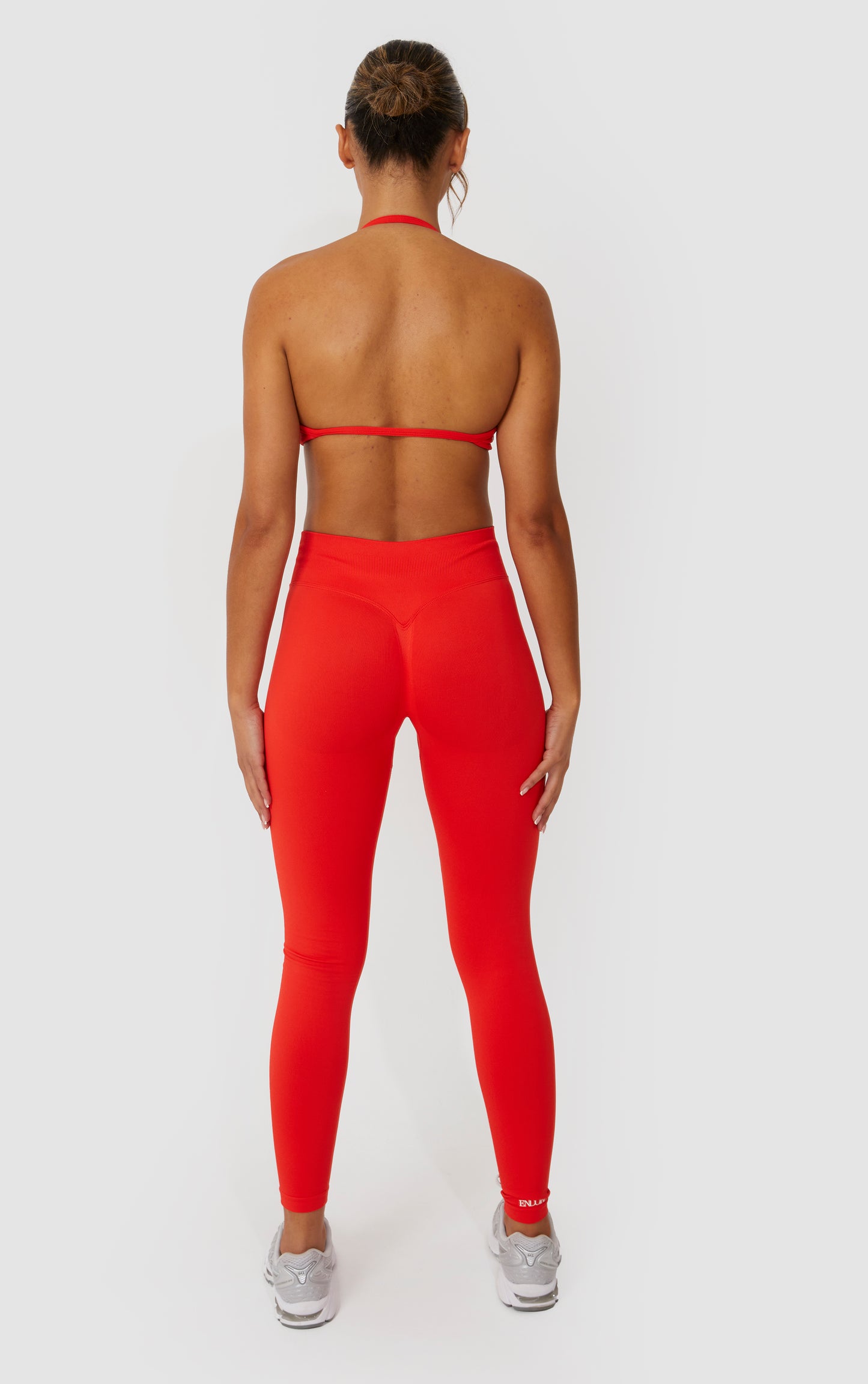 Elevate Halter Neck Strappy Bra - Orange