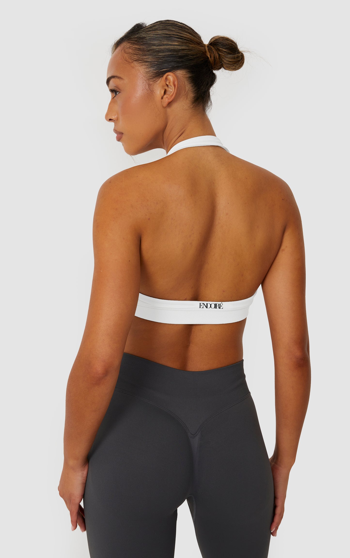 Elevate Halter Neck Bra - White
