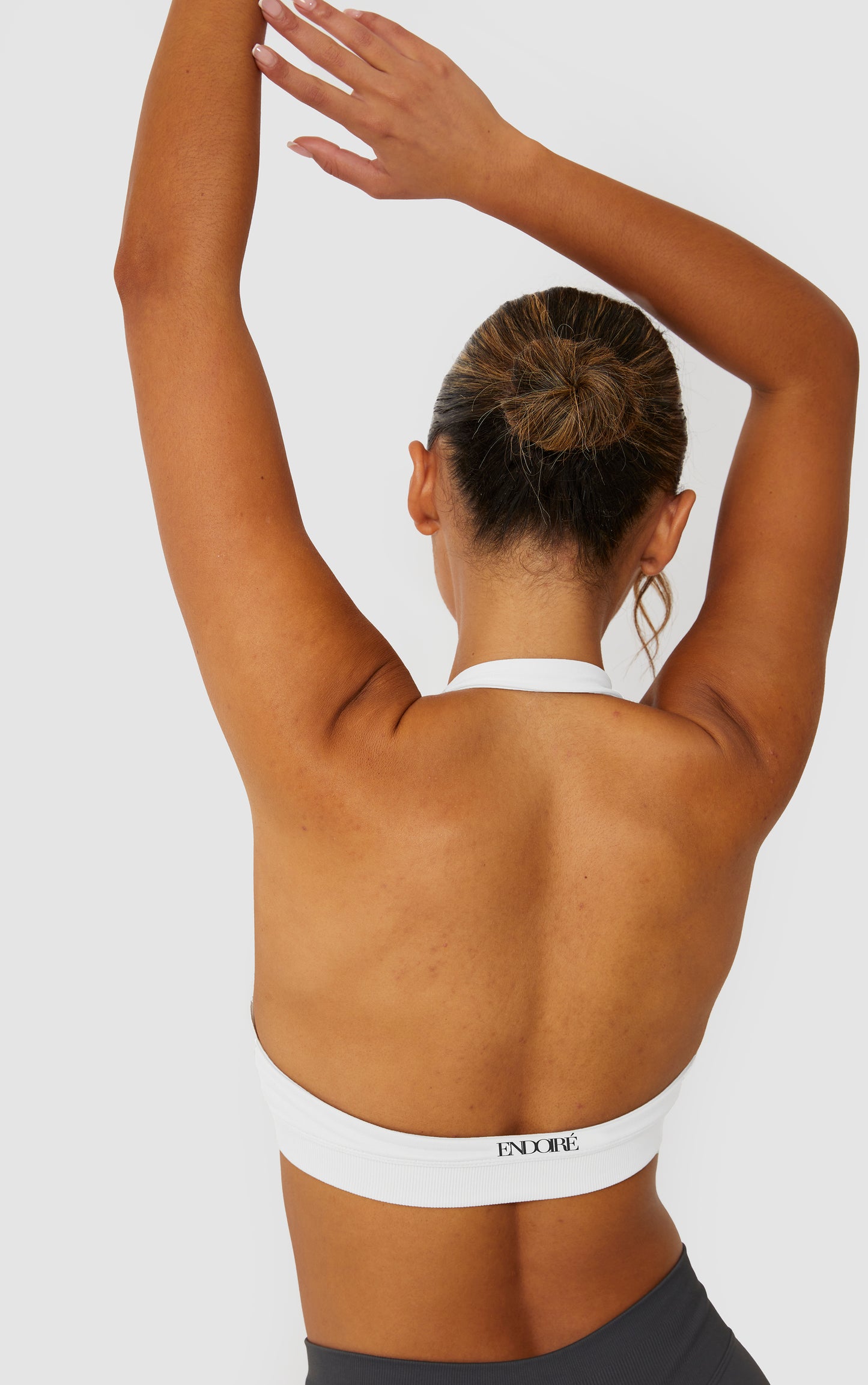 Elevate Halter Neck Bra - White