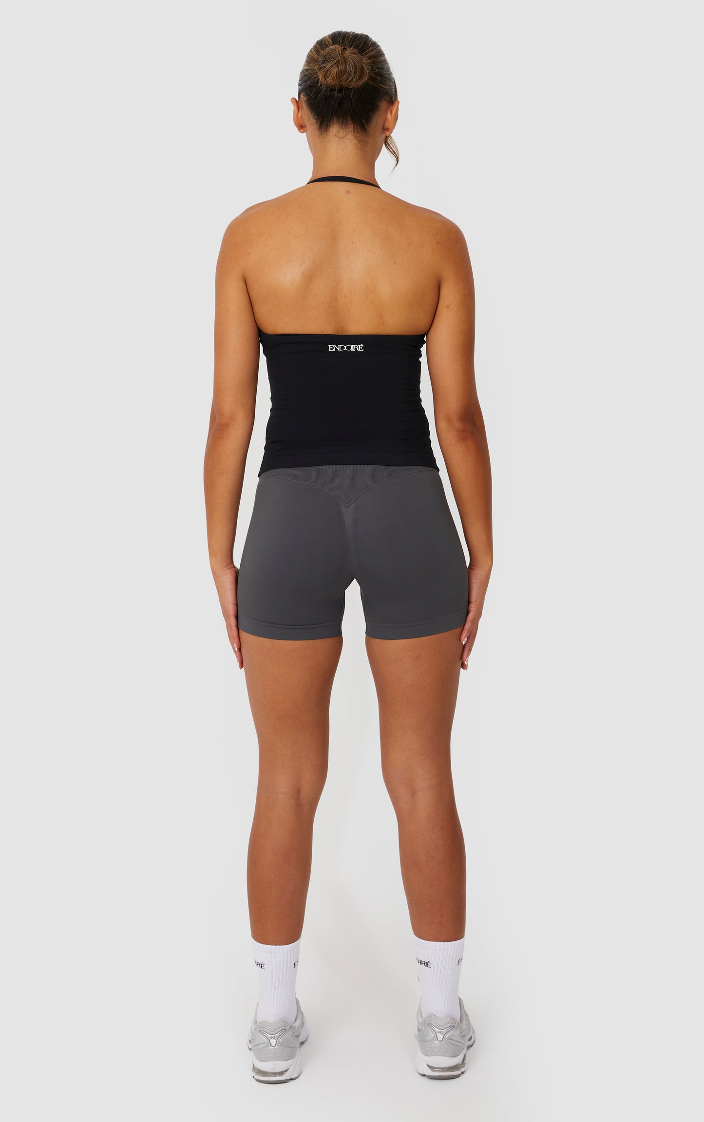 Elevate Strappy Longline Top - Black