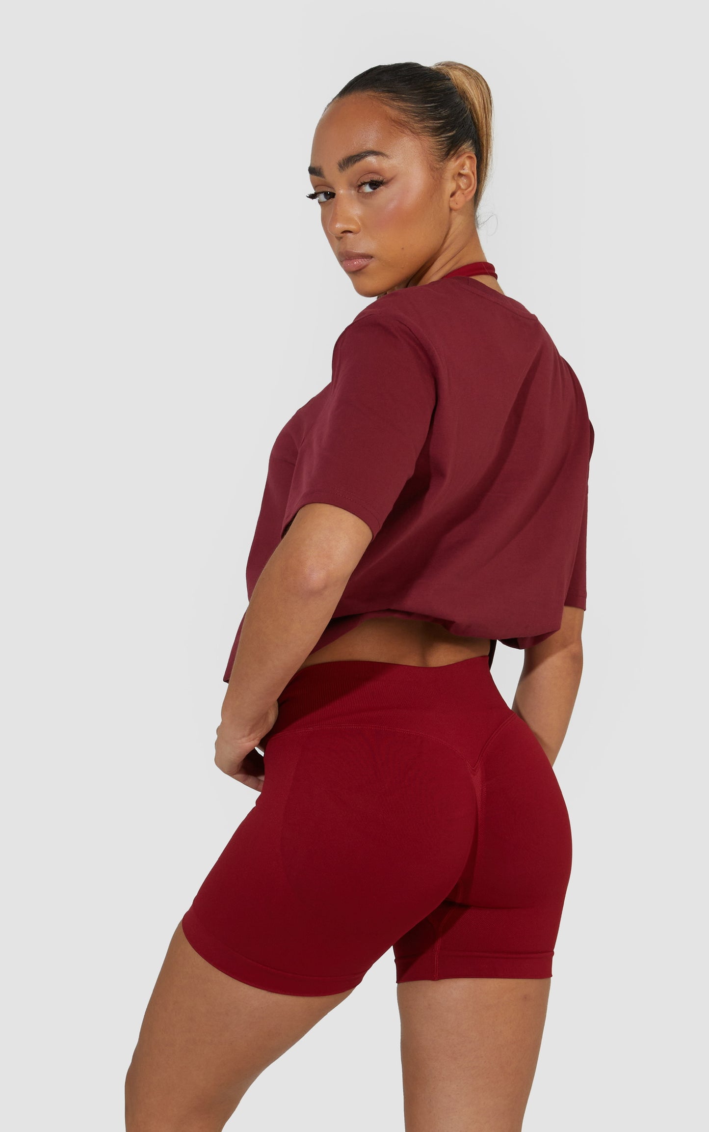 Unisex Oversized Tee - Wine