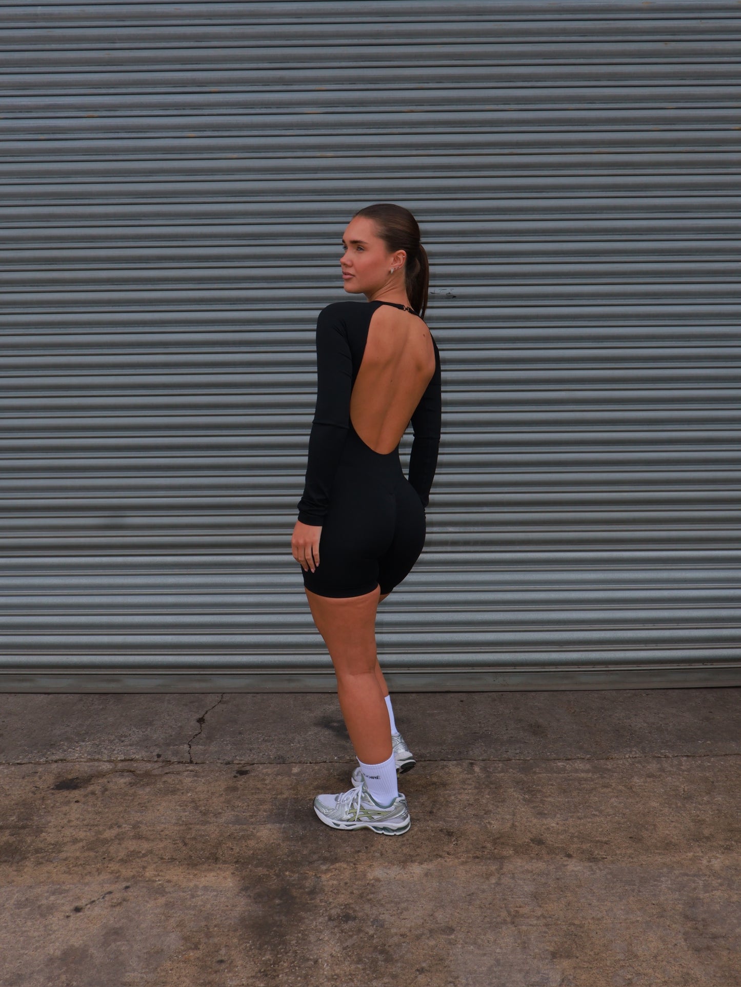 Signature Long Sleeve One Piece - Black
