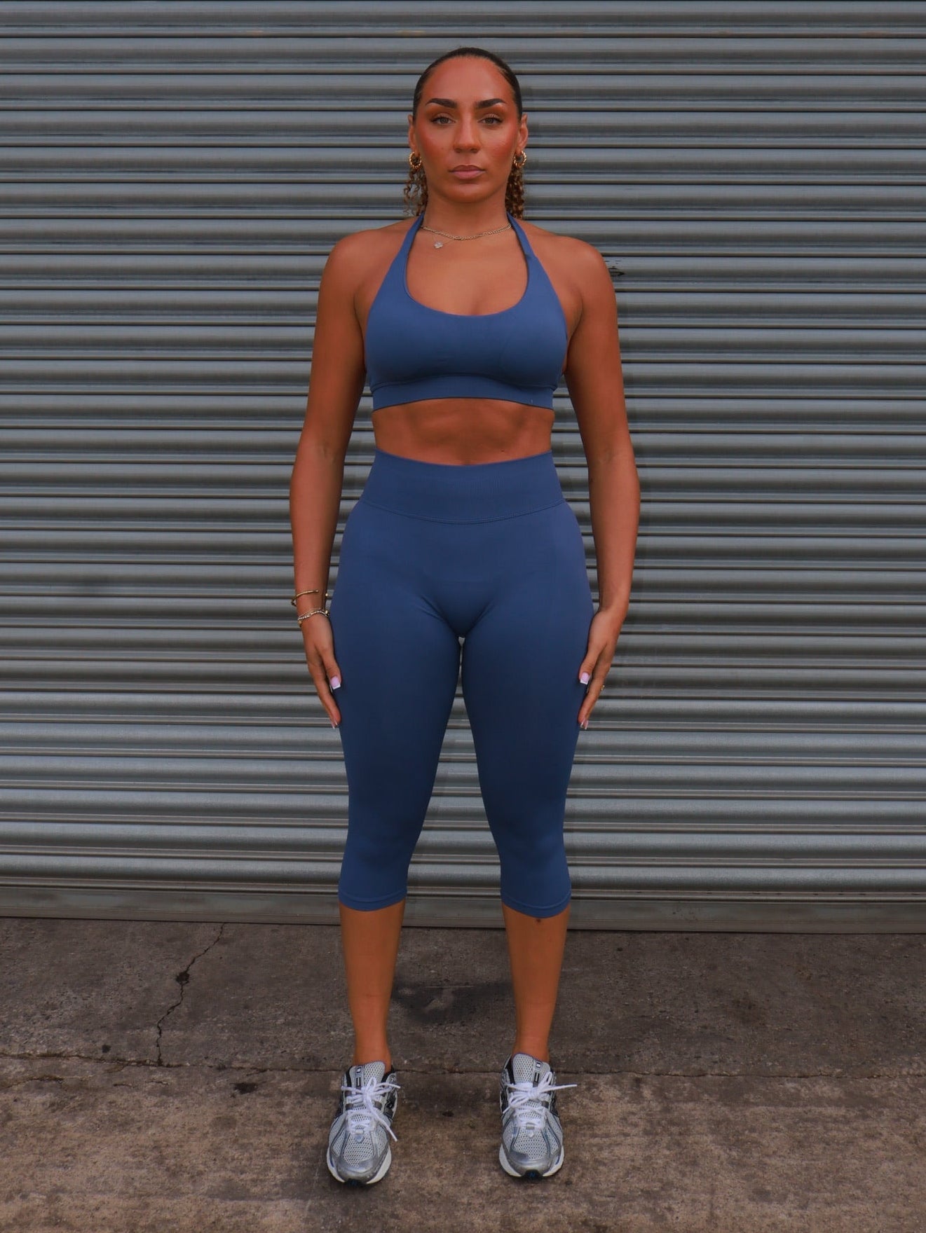 Elevate Scrunch Seamless Capris - Navy