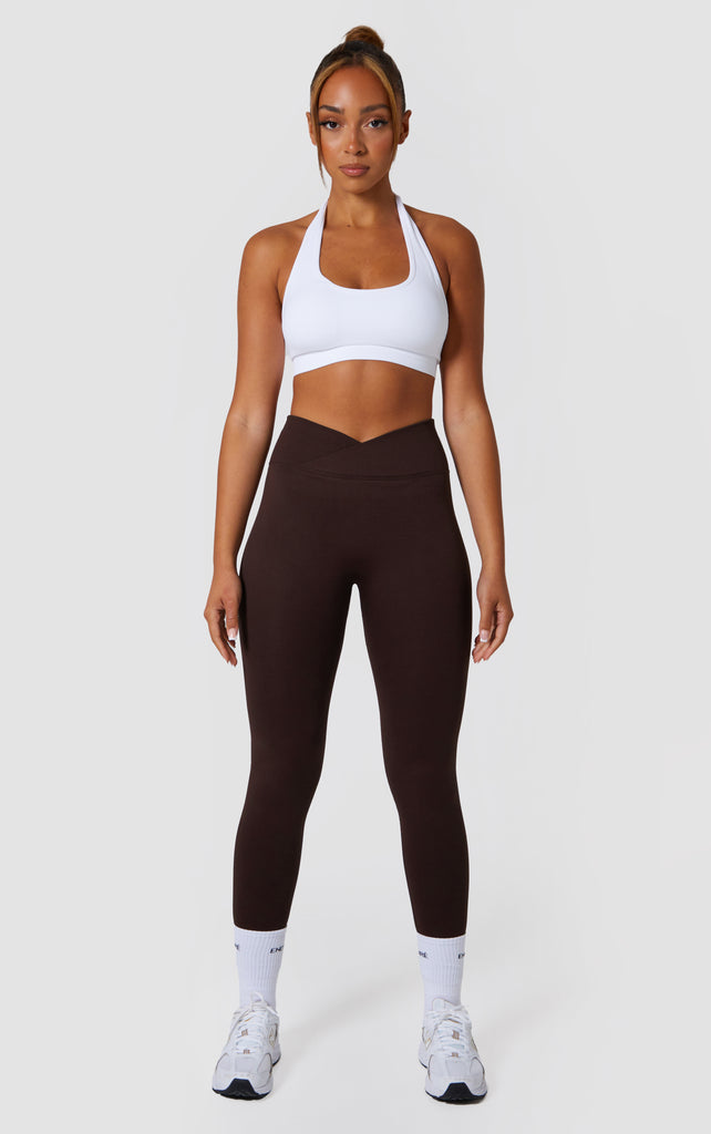 Full:Blown High Fit Seamless Leggings for Women - Skin Friendly Stretch  Material (as8, Waist_Inseam, Numeric_26, Numeric_45, Chocolate Brown) :  Amazon.co.uk: Fashion