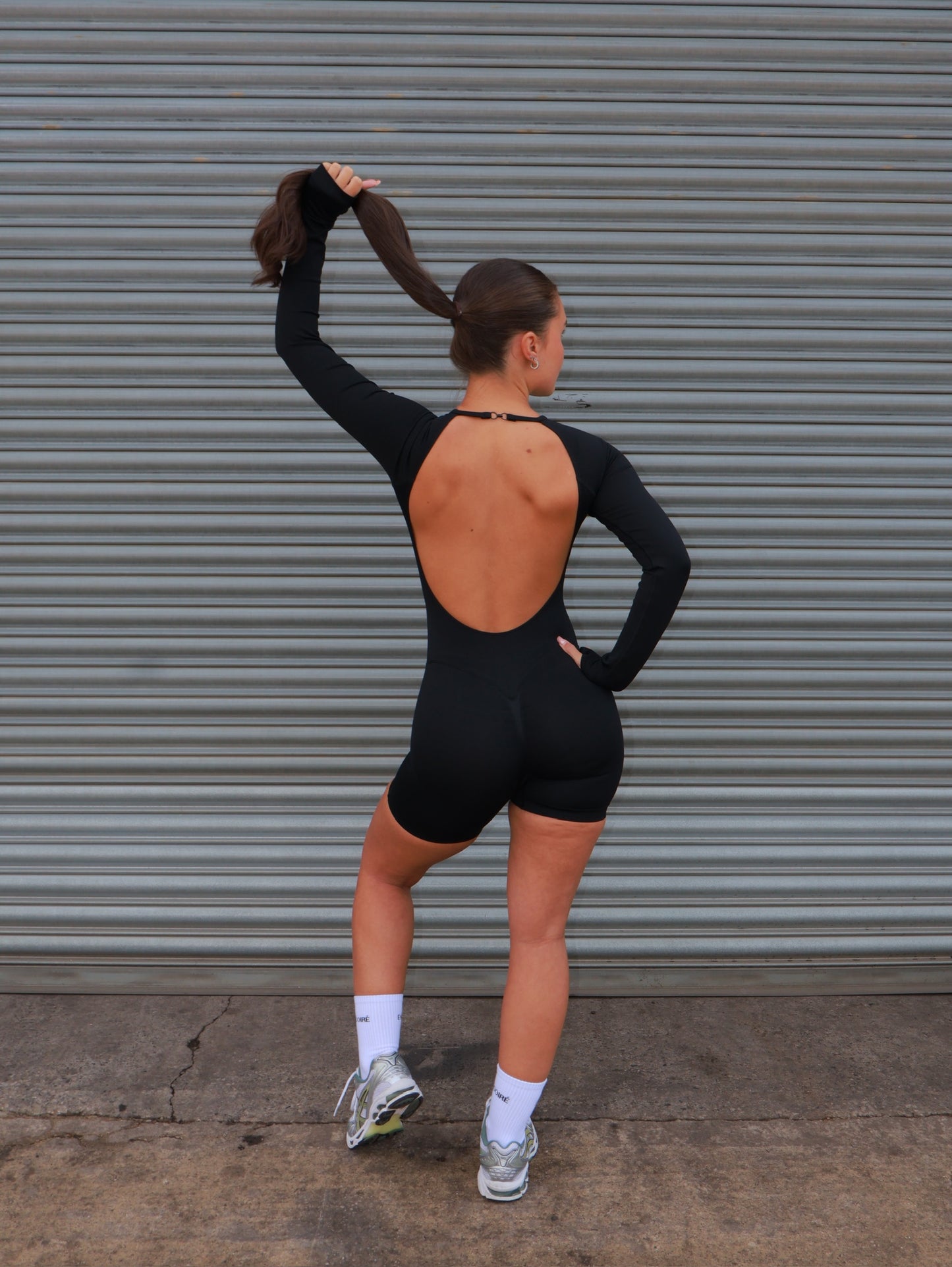 Signature Long Sleeve One Piece - Black