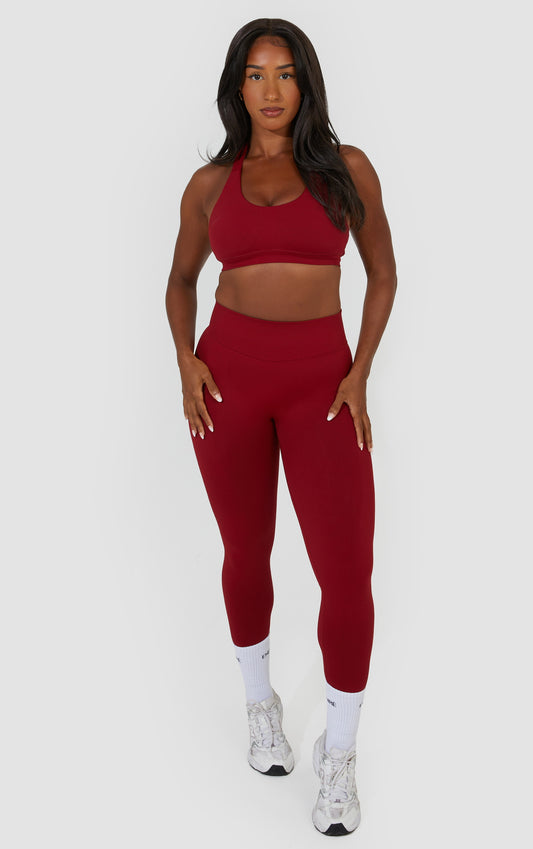 Elevate Scrunch Seamless Leggings - Wine